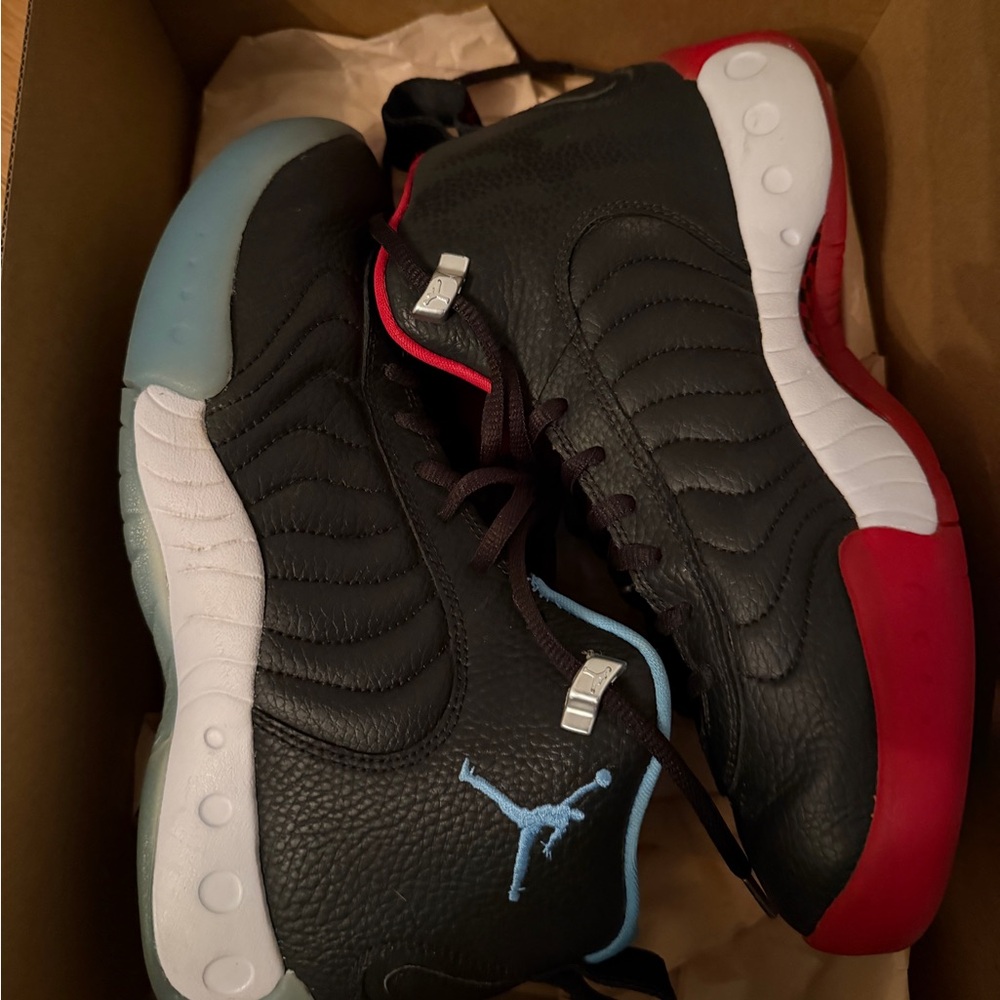 Jordan Red and Black Sneakers
